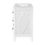 Ensemble de meuble-lavabo simple 30 po avec 3 tiroirs, meuble-lavabo autoportant avec cadre en bois massif 30 po, blanc-121018116
