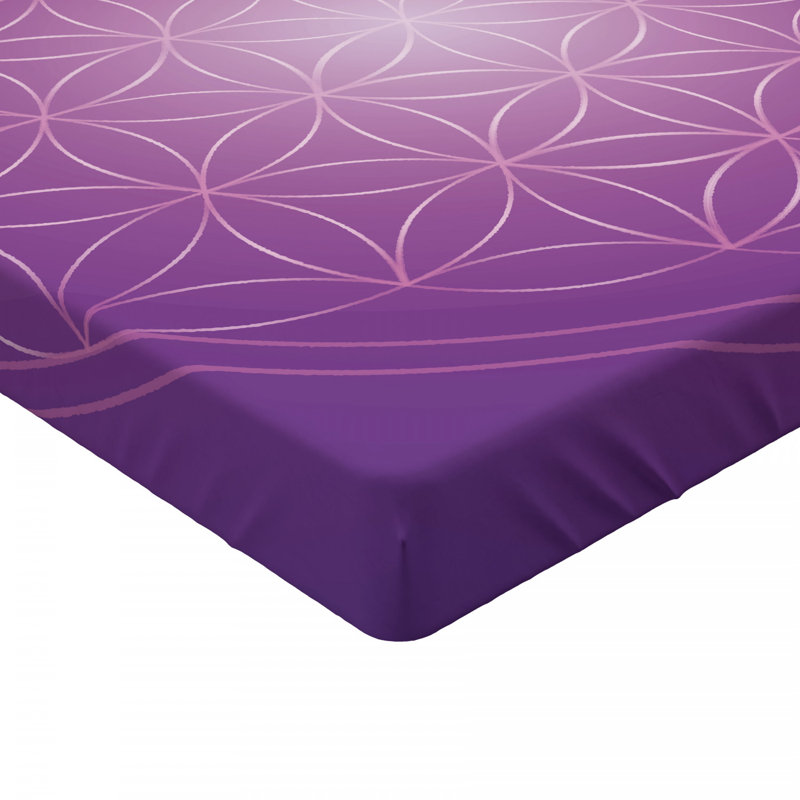 Microfiber Geometric Fitted Sheet, Queen Fitted Sheet