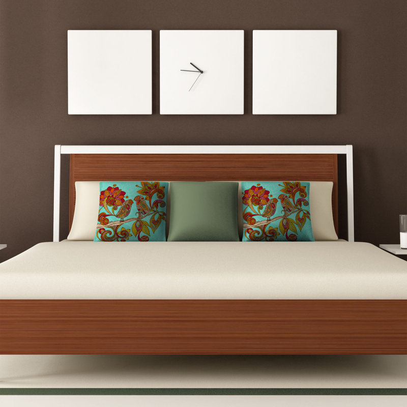 Coussin Hello Birds, 20 po x 20 po