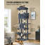 Cat Tree for Indoor Cats, Large Tall Cat Tower, Multi-Level Cats House with Condo, 8 Scratching Posts, Hammock, 4 Pom Poms-1526342316-1526342314