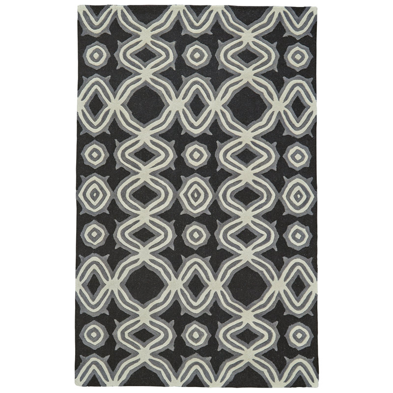 Cheyanna Wool Abstract Indoor Rug, Rectangle 5' x 8'