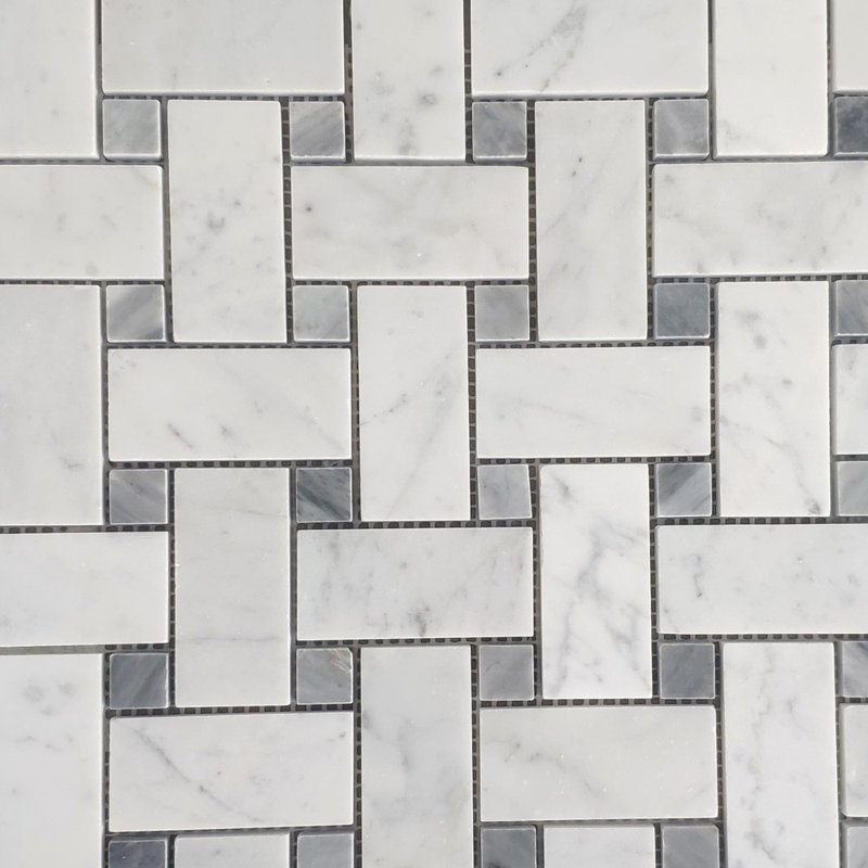 Carreau de mosaïque en marbre 12 po x 12 po