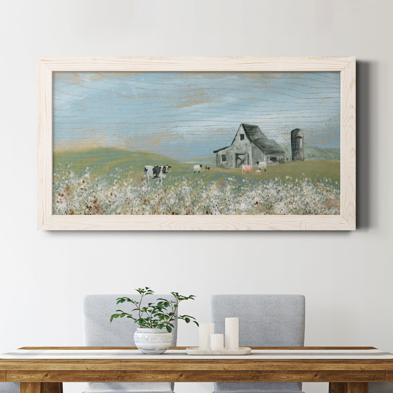 Cotton Fields - Peinture sur toile encadrée, Blanc