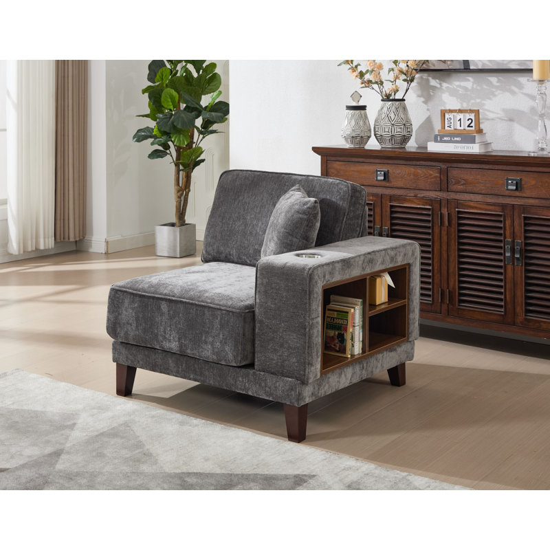 2505 - Chaise droite gris foncé 2