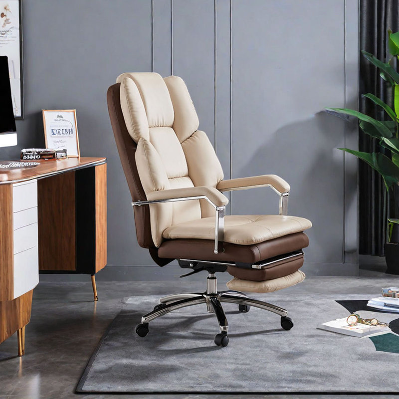 360°Rotation Ergonomic Office Chair With Footrest Task Chair with Headrest