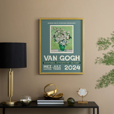 Van Gogh, exposition d'affiches encadrées III - bois massif
