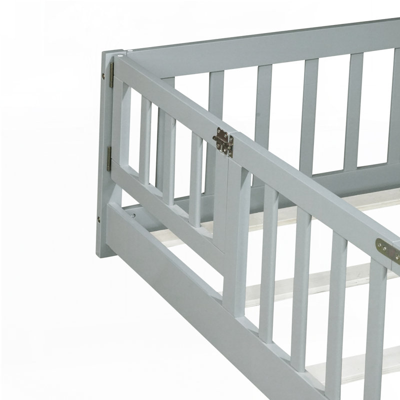 Lit sur pied, gris, Simple