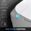 Toilettes intelligentes allongées conformes aux normes ADA, double chasse d'eau 1,1/1,6 GPF, siège chauffant, commande au pied/sans siège/chasse d'eau occultante, veilleuse, fermeture en douceur