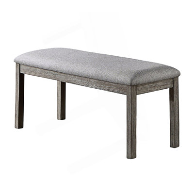 Dining Bench, Padded Seat 1Pc Bench, Mudroom Bench