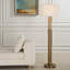 Lampe sur pied en travertin Parez