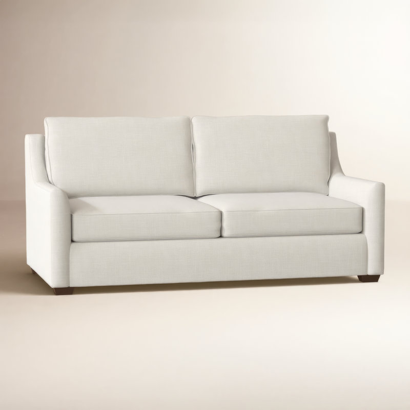 Gemi 72'' Upholstered Sofa, Conversation Pearl Basketweave