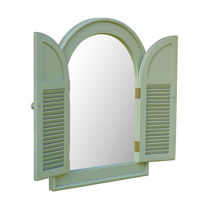 Osier Mirror Wood Garden Statue