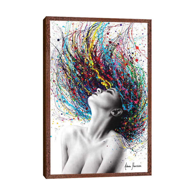 Believe In Tomorrow by Ashvin Harrison - Print on Canvas, Classic Brown Wood Framed, 101.6cm H x 66.04cm W x 3.81cm D