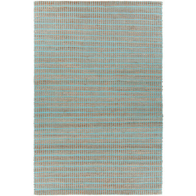 Tapis bleu/brun tissé à la main Kendall