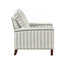 Fauteuil inclinable avec garniture cloutée pour le salon