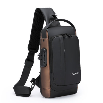 Backpack Chest Bag Password Lock Theft Men's Bag Sports Motorcycle Bag Men's One Shoulder Backpack