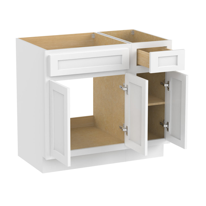 36 base de meuble-lavabo simple seulement, Blanc