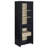 Ritner 67-Inch 2-Door Media Tower Storage Cabinet Black