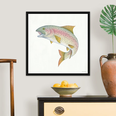 " Gone Fishin Rainbow " Watercolor Painting