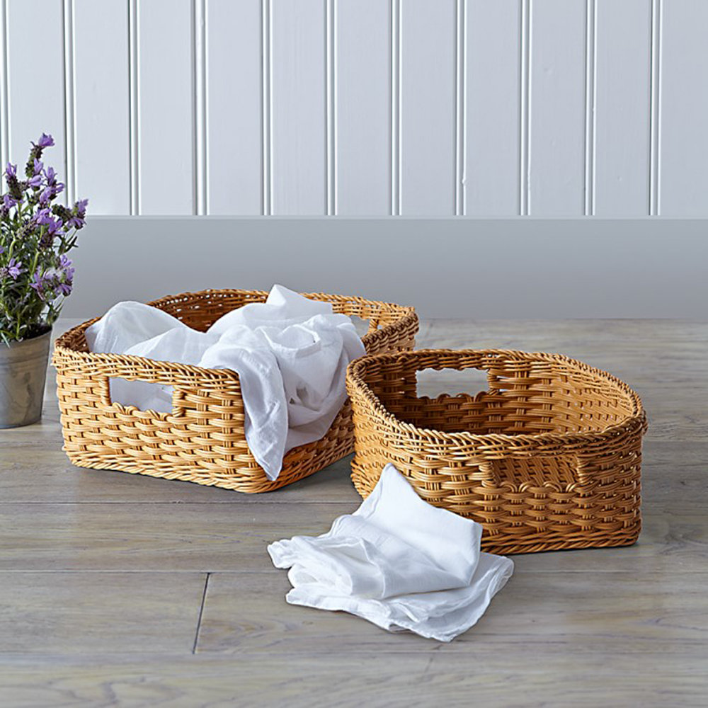Nedia Home Wicker Decorative Basket Nedia Home