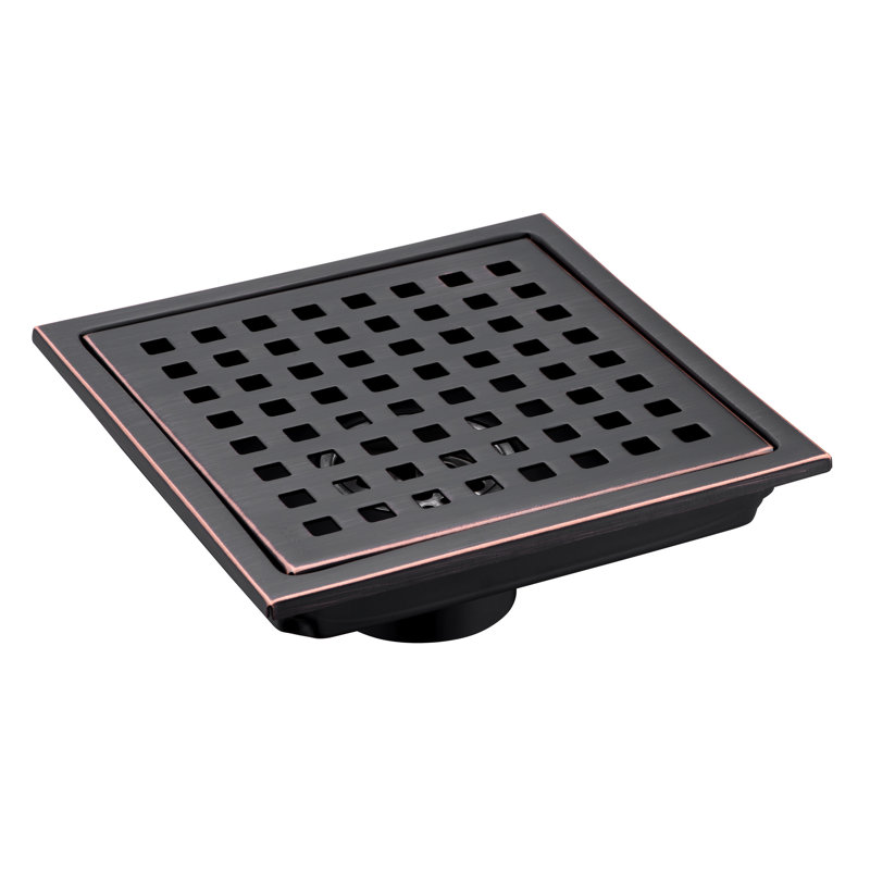 6 in. x 6 in. Shower Floor Drain, Oil Rubbed Bronze