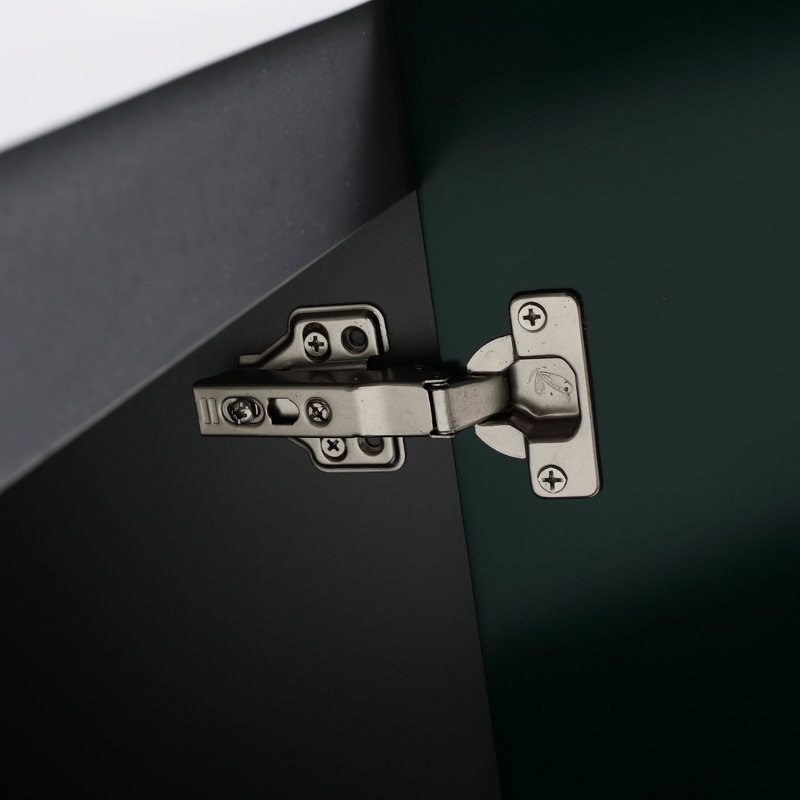 Meuble-lavabo autoportant avec lavabo en résine et 2 portes d'armoire, meuble-lavabo, Blanc, Noir