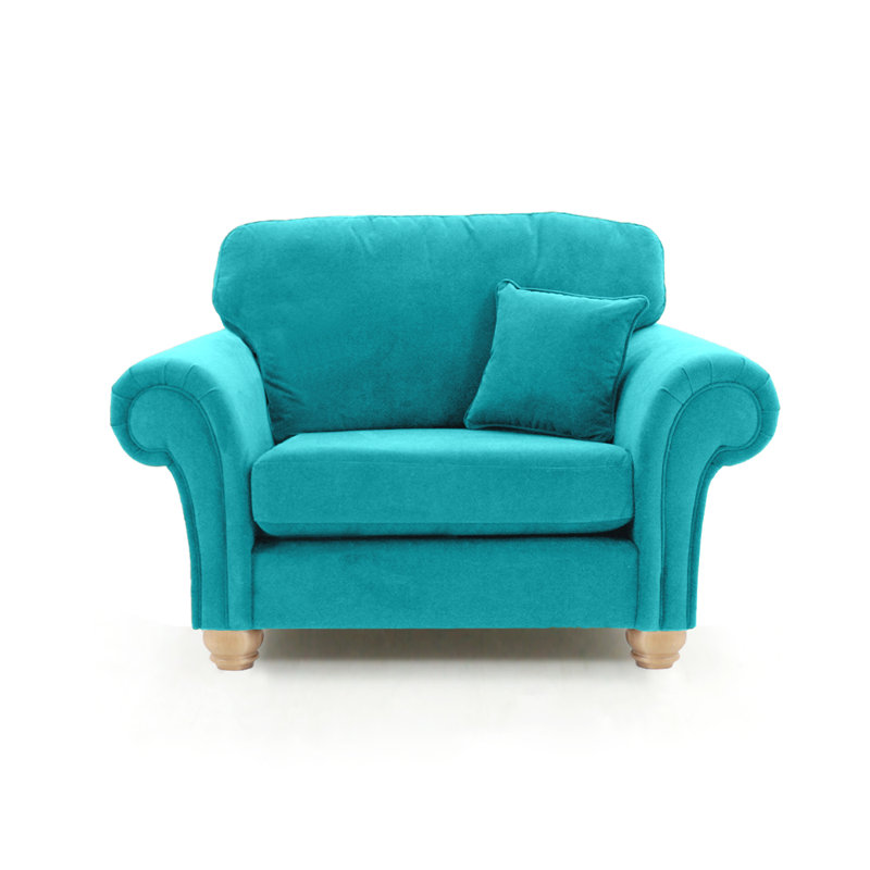 Foreston Velvet Armchair, Turquoise