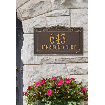 Signature Series 2-Line Wall Address Plaque