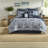 Luxury 8 Piece Polyester Bedding Sets, Jacquard Queen For Modern Home