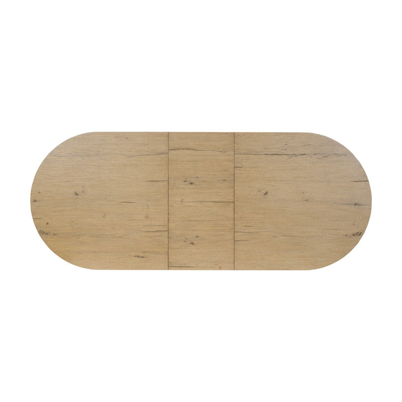 Godric Oval Extension Dining Table-Drifted Oak Veneer