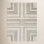 Geometric Hand Tufted Wool Area Rug in Taupe/Ivory