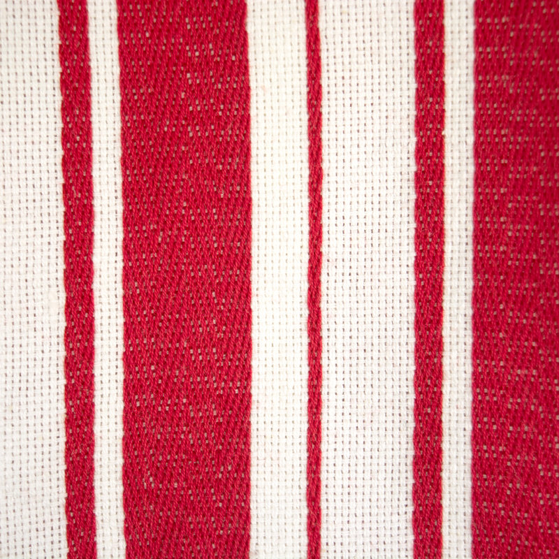 Alverez Cotton Stripe Dish Cloth Kitchen Towel, Striped Tomato
