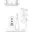 Robinet de douche Tutbury avec valve brute