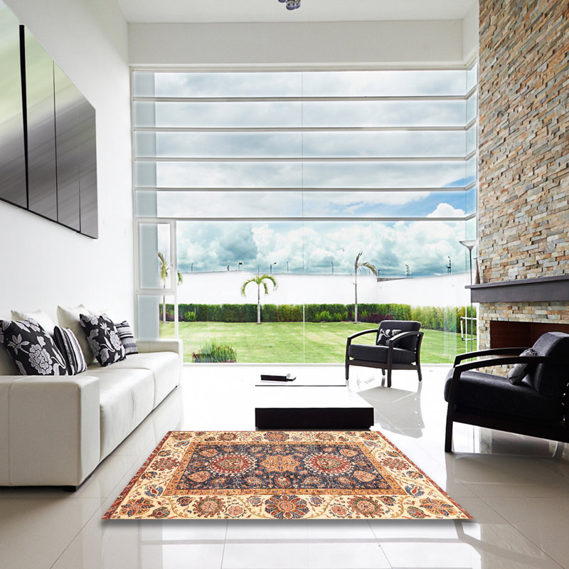 Abstract Indoor Rug, Square 6'