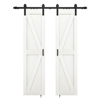 84in Double Barn Door With 7FT Hardware Kit