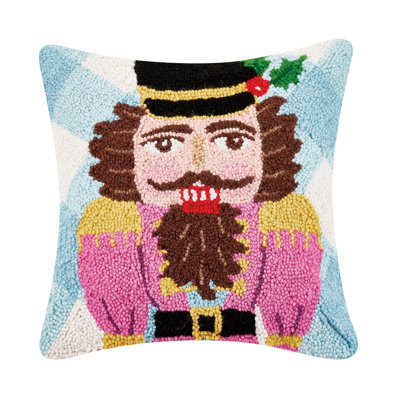 Coussin en laine Festive