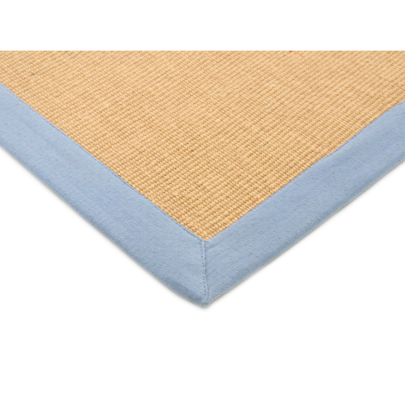 Sisal Hand Woven Blue Rug, Runner 75 x 300cm