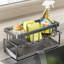 Kitchen Sink Caddy Organizer With Drain Rack, Soap Dispenser, Sponge Holder And Chopstick Cylinder
