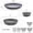 Pfaltzgraff Amara Slate 6-Pc Dinnerware Bowl Set, Service For 2, Stoneware, Grey-89056002