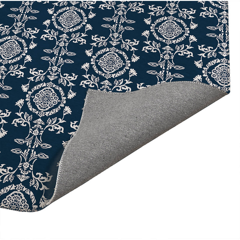 Tapis de bureau léger Jackie, L 60 po x P 36 po, Marine