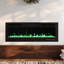 127cm Recessed & Wall-Mounted Electric Fireplace - 12 Led Flame Colours - 1800W Heater With Remote