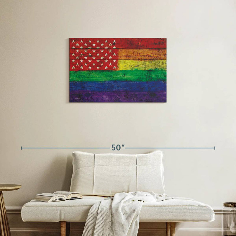 Drapeau de la fierté américaine, H 20 po x l 30 po