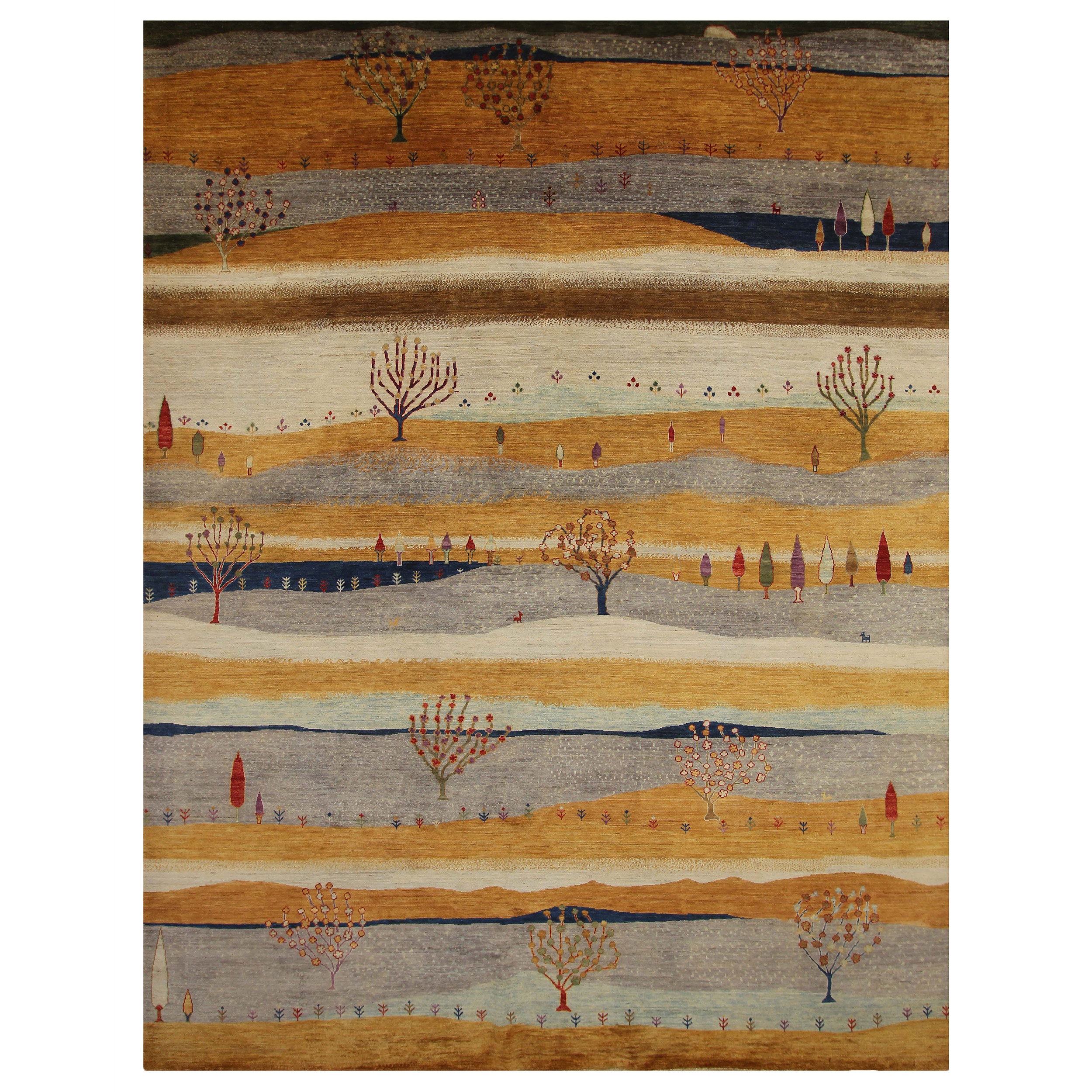 Bokara Rug Co., Inc. High-Quality Hand-Knotted Yellow And Multi Area ...