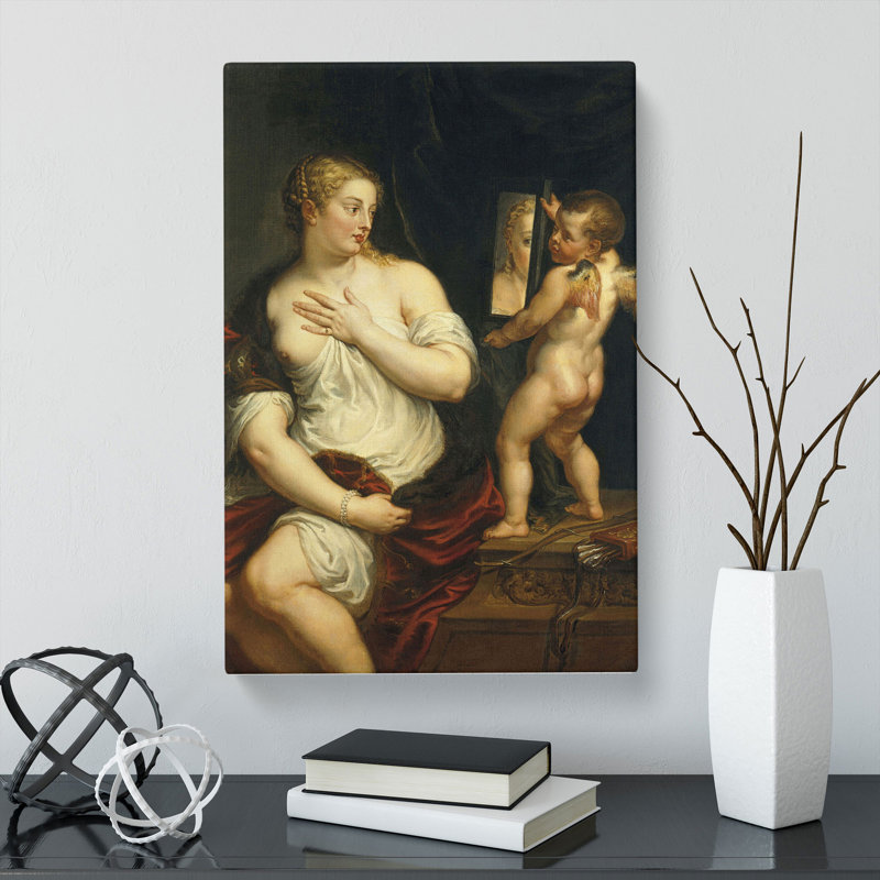 Venus And Cupid by Peter Paul Rubens - Wrapped Canvas, 60cm H x 40cm W x 3cm D