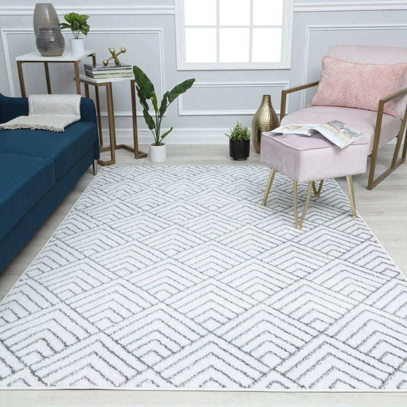 Aneeya Performance Geometric Indoor Rug, Rectangle 8'3" x 10'0"