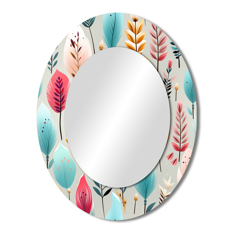 Miroir mural ovale pastel, 43 po x 33 po