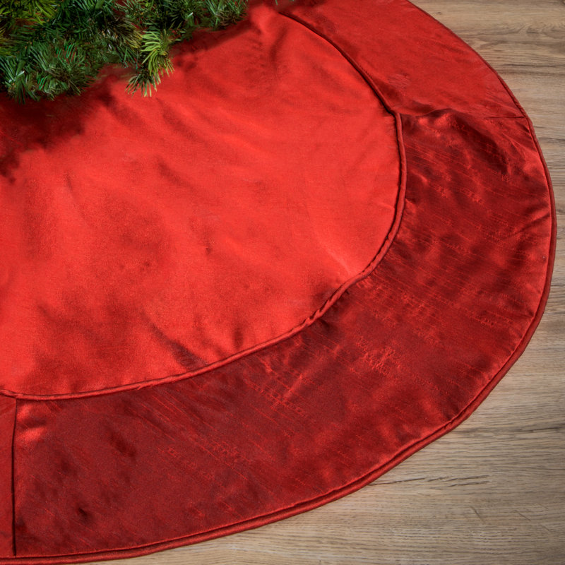 Vickerman 54" Red Polyester Christmas Tree Skirt