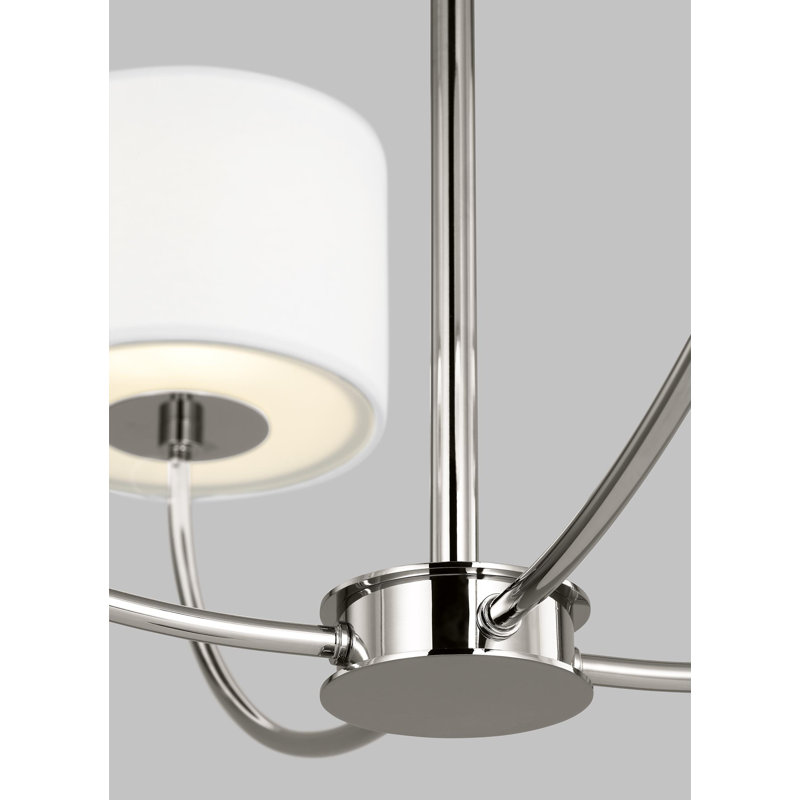 Tanyel 4 - Light Dimmable Classic / Traditional Chandelier, Polished Nickel