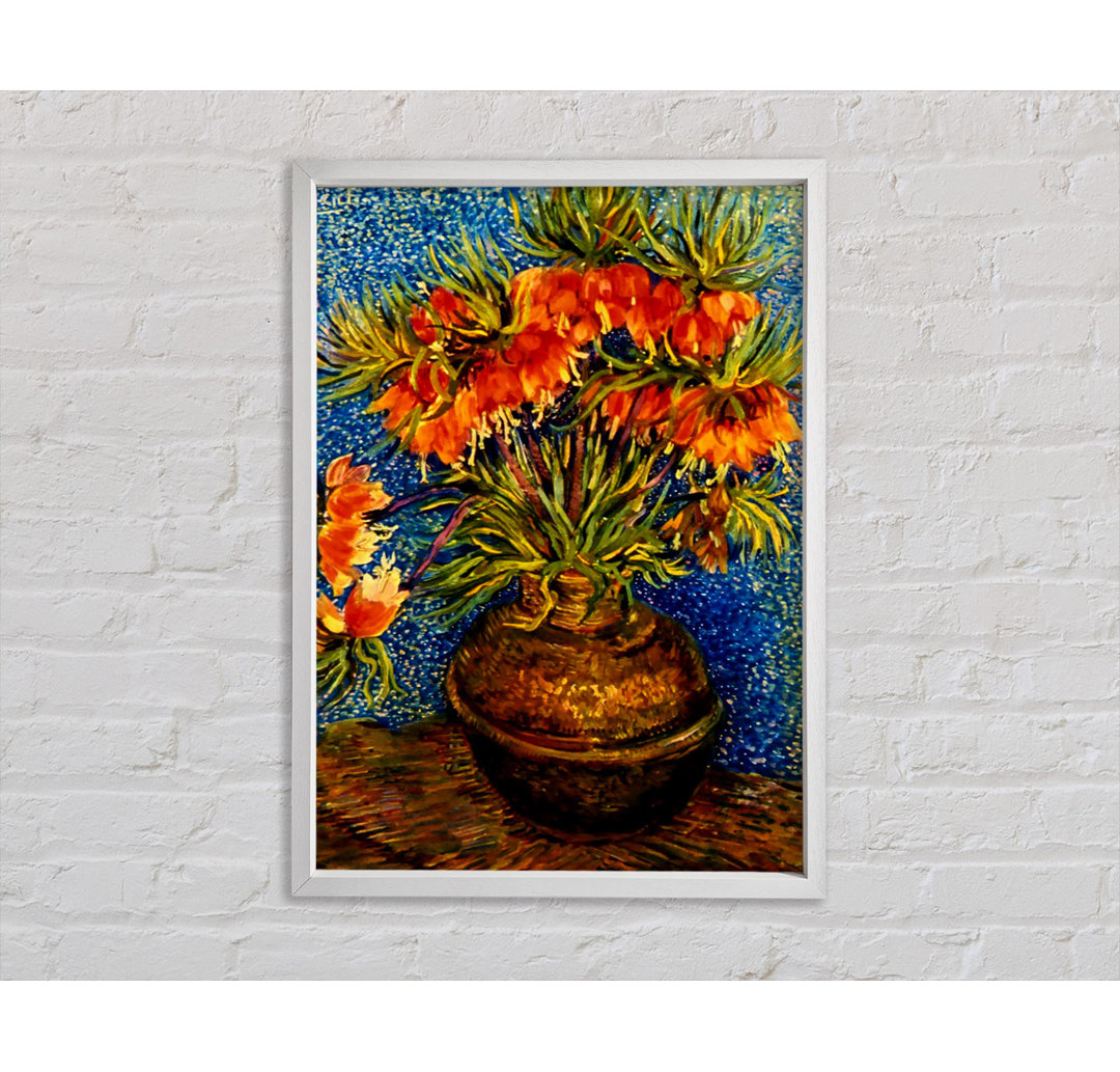 Van Gogh Fritillaries - Einzelner Bilderrahmen Kunstdrucke auf Leinwand