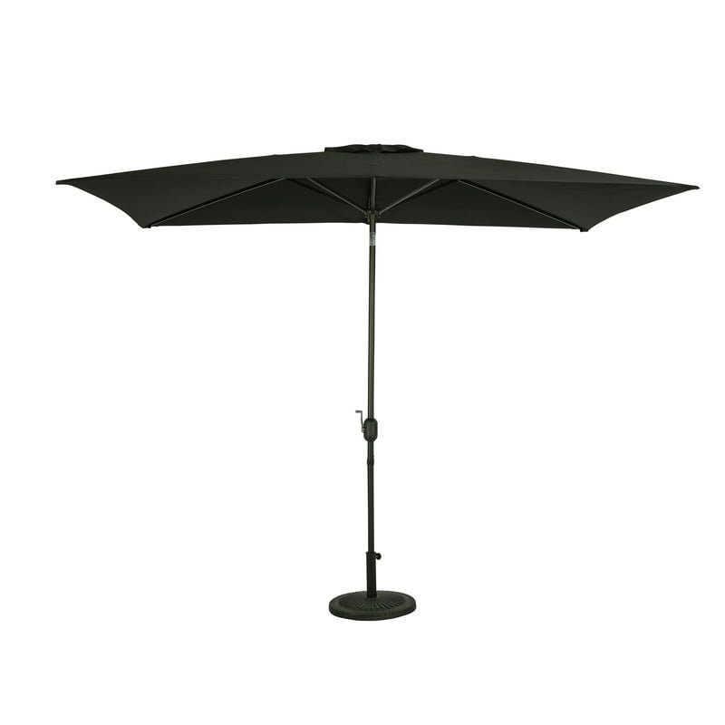 Tyjay 78'' x 120'' Rectangular Market Umbrella, Black